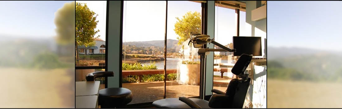 Panoramic bay view from our Mill Valley dental office